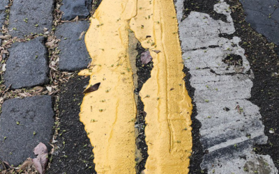 Yellow lines: wonky and thick