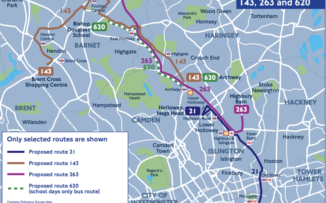 Proposed changes to Highgate’s bus services